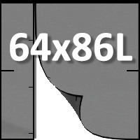 64″L x 86″