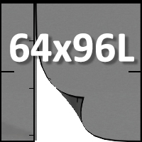 64″L x 96″