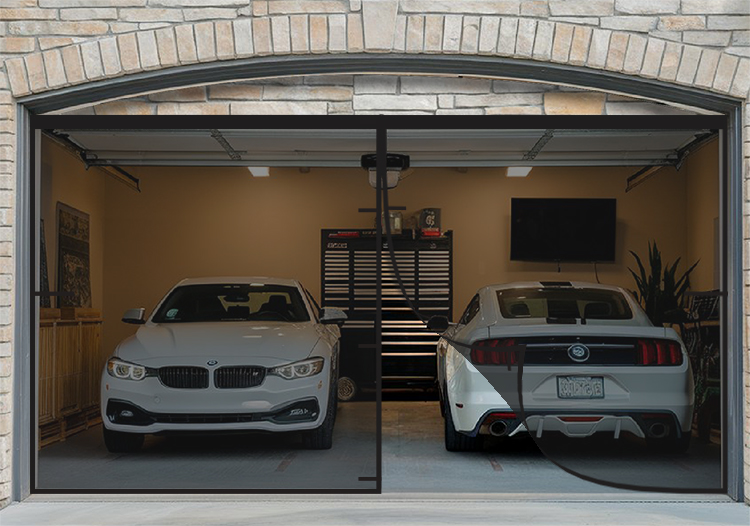 Garage Magnetic Screen for 2 Cars